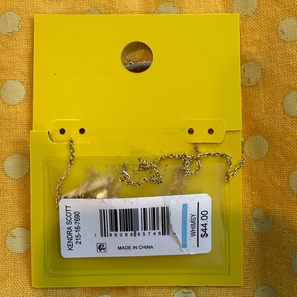 Kendra Scott Gold Necklace with Green Accents - Picture 3 of 3